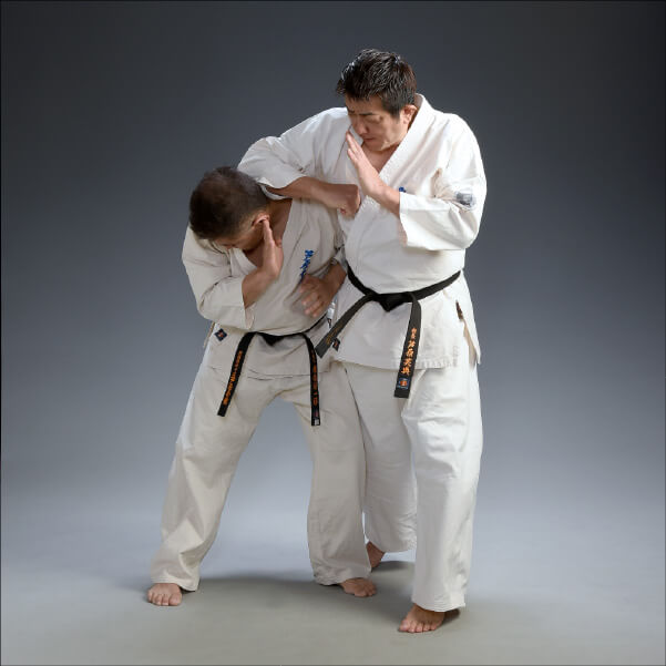 Karate close-range control technique